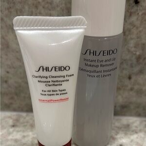 Shiseido Travel Skincare Duo Cleansing Foam + Eye Lip Remover NEW